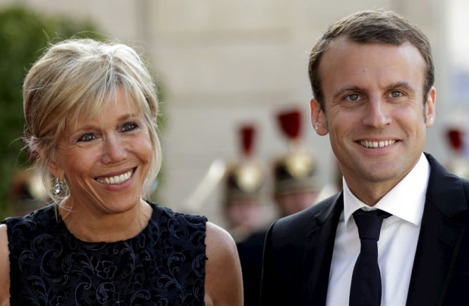 Brigitte and Emmanuel Macron