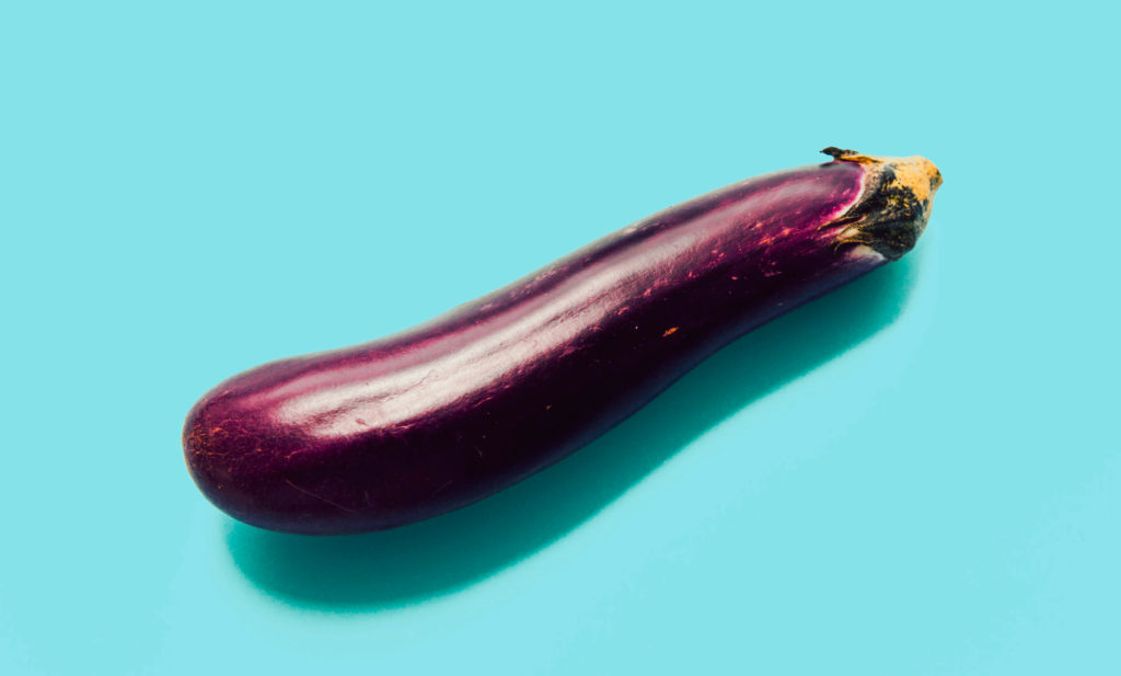 An eggplant